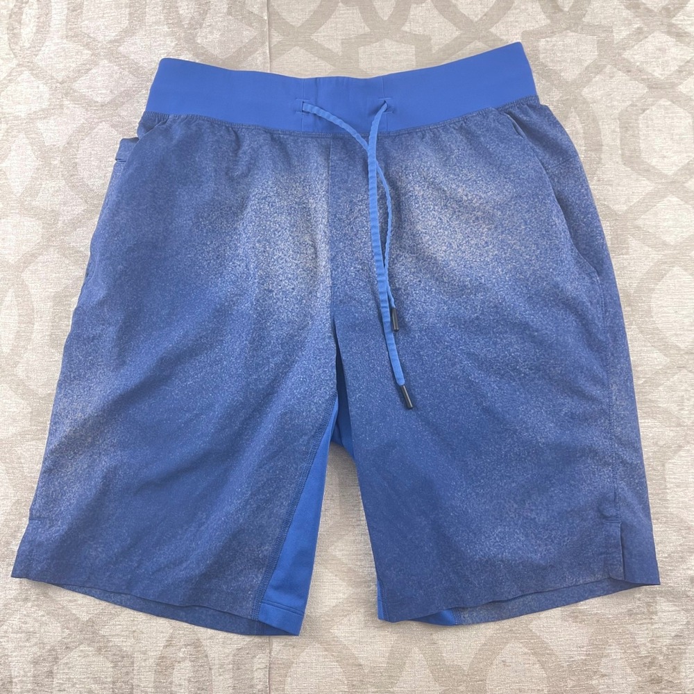 Lululemon‎ Mens T.H.E. Shorts Blue Marled Stretch Performance Size S